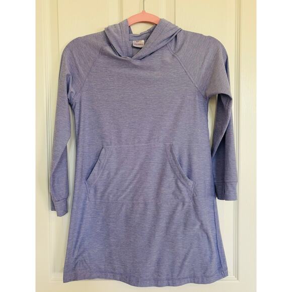Hanna Andersson Recycled Sunblock UV Hoodie Dress 130 CM 8 US Purple - Picture 1 of 3